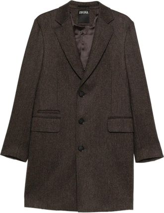 Ermenegildo Zegna Jas met zakken en knopen - Bruin