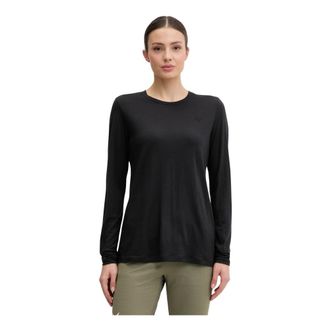 Fj&auml;llr&auml;ven Tops, Dames, Zwart, S, Wol, Abisko Wool Longsleeve Shirt