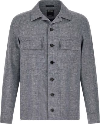 Ermenegildo Zegna Linen Mens Blouse