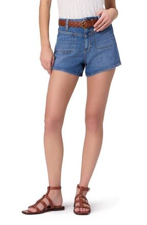 Paige Dani Front Yoke Ultra High Waist Denim Shorts in Sete at Nordstrom, Size 33