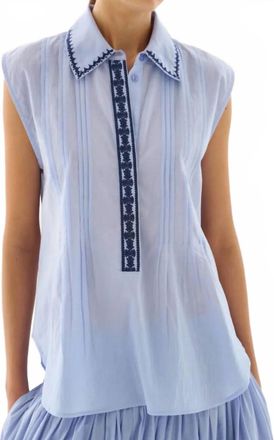 Maria Cher Roca Eden Top In Blue Lavender