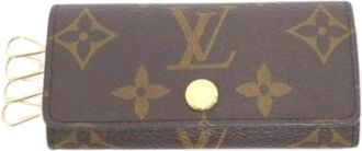 Louis Vuitton Pre-owned Accessories, female, Brown, Size: ONE SIZE Pre-owned Canvas Keycase