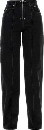Isabel Marant Stely Pants - Dames - Loose Fit Jeans - Zwart - 2XS - Katoen - Jeans