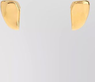 Bottega Veneta prisma small metal stud earrings
