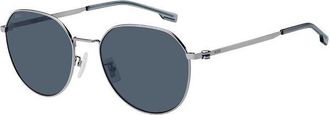 BOSS Boss 1471/F/SK Asian Fit 6LB/KU Mens Sunglasses Silver Size 57