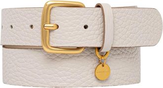 Gianni Chiarini Leren Riem 3.5 cm - Dames - Riemen - Beige - M - Leer - Accessoires
