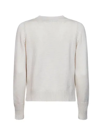 Blanca Vita Virgin Wool Cardigan - Beige