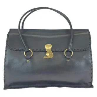 Gucci Pre-owned Handbags, female, Black, Size: ONE SIZE Pre-owned Leather Briefcase 106232