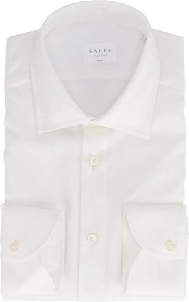 Xacus Camicia - Heren - Zakelijke Overhemden - Wit - S - Katoen - Overhemden