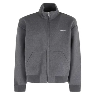 Carhartt Work in Progress Carhartt Wip, Light Jackets, male, Black, Size: M Zip-through Jacket