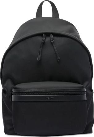 Saint Laurent City Backpack In Econyl, Smooth Leather And Nylon Bags