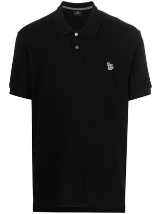 Paul Smith Poloshirt met logopatch - Zwart