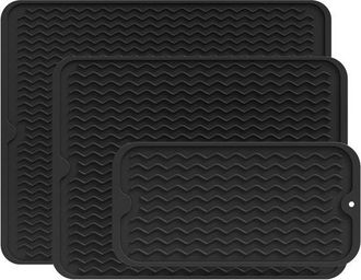 No Brand Juego De Tres Tapetes Para Platos (3015cm/3040cm/4050cm), Fabricados En Silicona Antideslizante Y Resistente Al Calor, Para Usar Como Tapete Para Plat