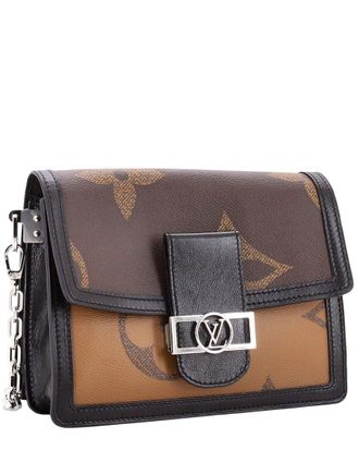 Louis Vuitton Brown Reverse Monogram Canvas Dauphine Mm (Authentic Pre-Loved)