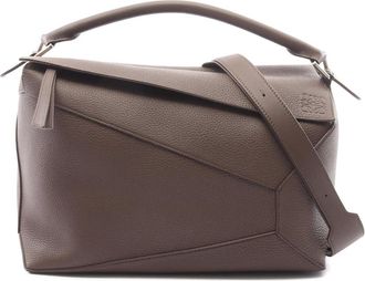 Loewe Pre-owned Loewe Large Calfskin Puzzle Edge Satchel Unisex 4C3MBKF6ET1Z9YTI