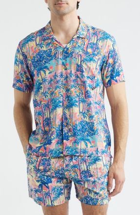 Boardies Havana Print Camp Shirt in Multi at Nordstrom, Size Xx-Large