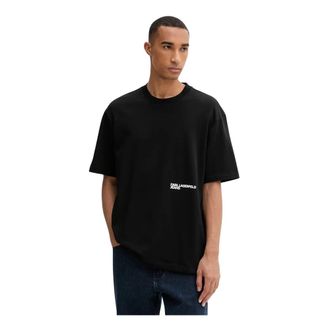 Karl Lagerfeld Heren, Tops, Zwart, Maat: XS Katoen