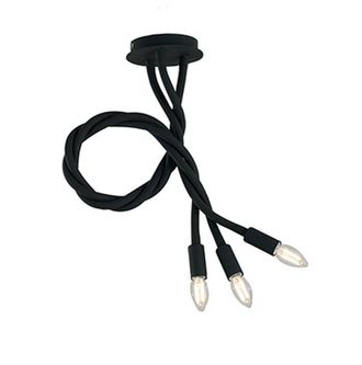 Netlighting LOVER 3 Light Multi Arm Semi Flush Ceiling light Black 100x120cm | Size: 100x120 cm
