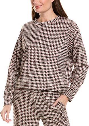 Vintage Havana Printed Cloud Fleece Mock Neck Sweatshirt