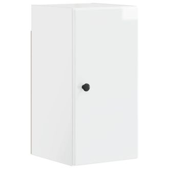 vidaXL Armario De Pared Para Ba&ntilde;o Breda Blanco Brillante Vidaxl
