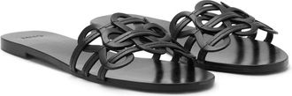 Mango Slide Sandal in Black at Nordstrom, Size 6.5Us