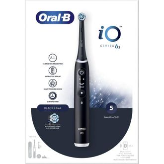 Braun Oral-B iO Series 6s Black Lava 4210201409137 Spazzolino da denti elettrico Rotazione/Oscillazione Nero
