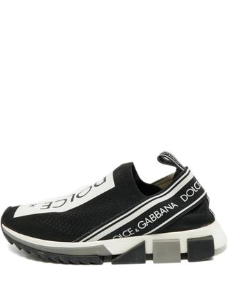 Dolce & Gabbana Sorrento sculpted-sole slip-on - Black