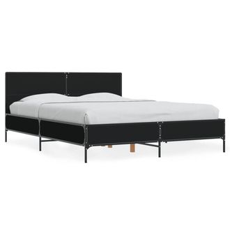 Berkfield Home Bed Frame without Mattress Black 120x190 cm Small Double