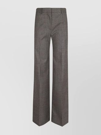 Stella McCartney checked wide-leg pants front crease