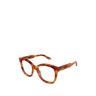 Chlo&eacute; Glasses, female, Brown, Size: 54 MM Rectangular Frame