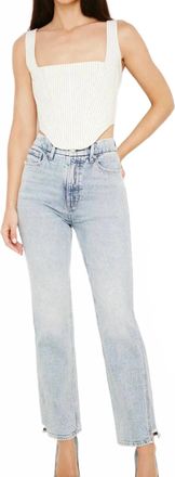 Good American Good Curve Straight Jeans In Blue