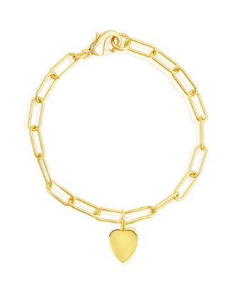 Adornia Adornia 14K Plated Heart Bracelet