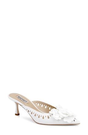 Badgley Mischka Oriana Mule in White at Nordstrom, Size 7.5