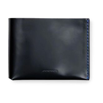 Ader Error Wallets & Cardholders, male, Black, ONE SIZE, Black Leather Wallet with Embroidery