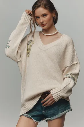 Pilcro Long Sleeve Oversized Sweater