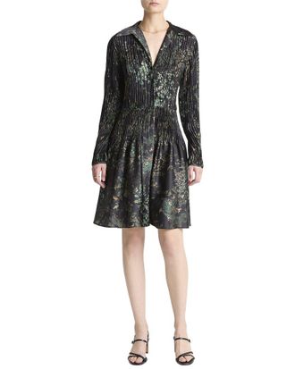Vince Grape Vine Crushed Shirtdress