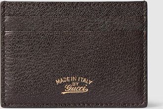 Gucci Lira Card Case, Brown, Leather