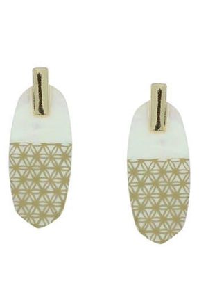 Olivia Welles Ava Drop Earrings in White at Nordstrom Rack