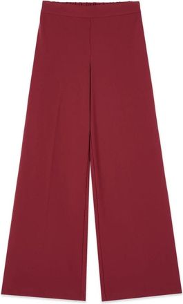 Oltre Wide-leg Palazzo Pants - Dames - Wijde Broeken - Rood - XL - Polyester - Broeken