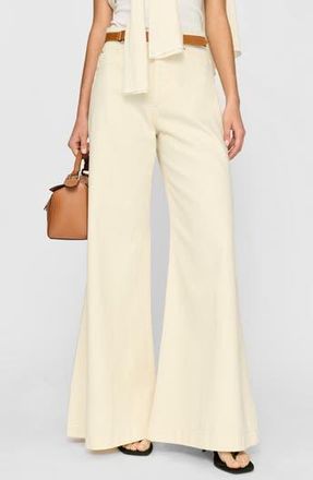 DL1961 Lucila High Waist Wide Leg Jeans in Flax at Nordstrom Rack, Size 25