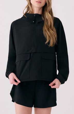 Lole Sofia Water Repellent Pullover Jacket in Black at Nordstrom, Size X-Small