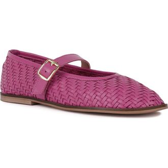Rag & Co. Nazuka Woven Mary Jane Ballet Flat in Fushia at Nordstrom Rack, Size 10