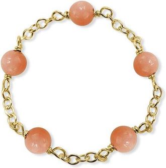 Jewelmak 14K Pink Coral Ring