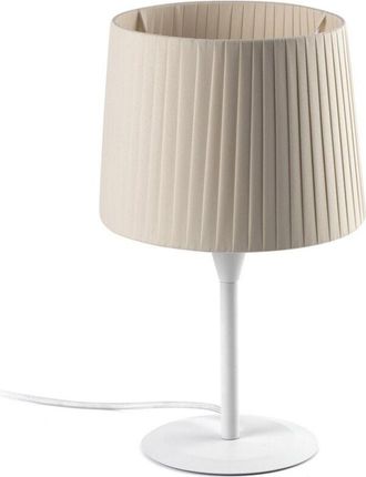 Faro Barcelona Faro Samba - L&aacute;mpara De Mesa Redonda C&oacute;nica Beige, E27