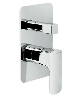 Nobili Mezclador Monomando De Ducha Empotrado 180x110 Mm En Lat&oacute;n Con Desviado Nobili Acquaviva - Con Parte Interna Incasso