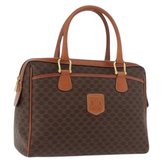 Celine Pre-owned Handbags, female, Brown, Size: ONE SIZE Pre-owned Vintage Boston Bag