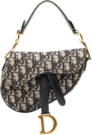 Dior Pre-owned Saddle Bag - Dames - Vintage Schoudertas - Blauw - ONE Size - Vintage