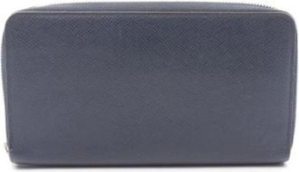 Louis Vuitton Pre-owned Wallets, male, Blue, Size: ONE SIZE Pre-owned Long Wallet (Bi-fold)