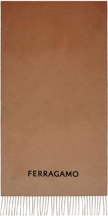 Ferragamo ombré-effect cashmere scarf - women - Cashmere - One Size - Brown