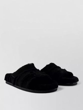 Tory Burch ines sport sandals nubuck lambskin faux fur
